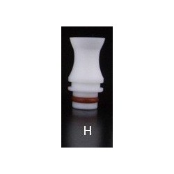 Drip tip téflon Modèle H Blanc Tobeco