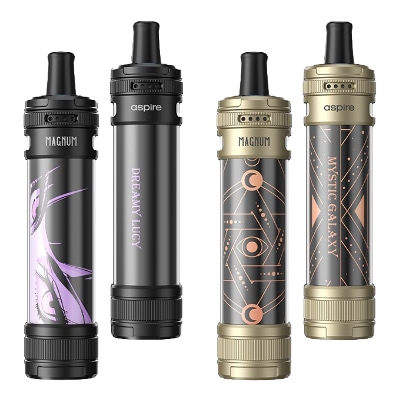 Détail du design métal soigné du pod Flexus AIO Aspire