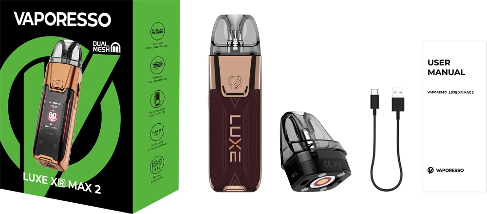 Packaging du Luxe XR Max 2 Vaporesso