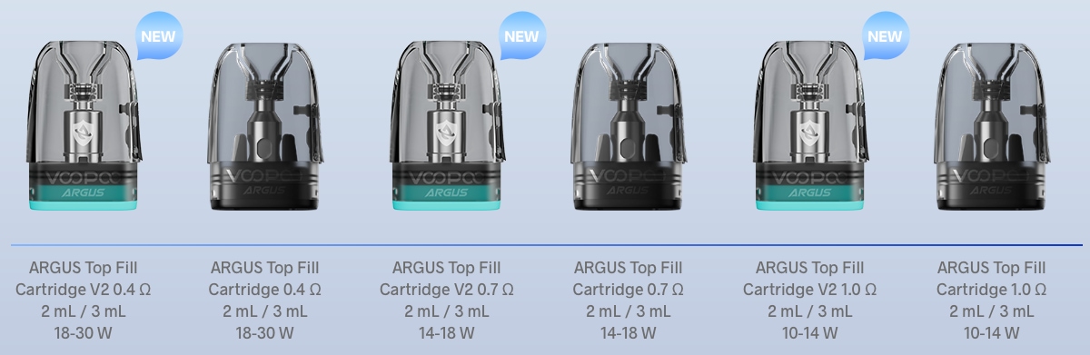 Cartouches Top Fill compatibles pod Argus G3