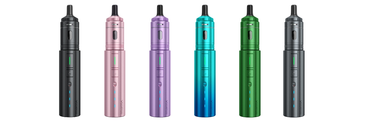Les 6 coloris de la cigarette électronique Doric Astra Voopoo